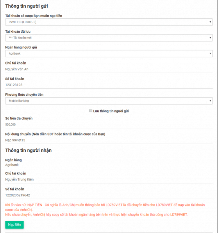Lvs788 Cách thức đăng ký, nạp, rút tiền